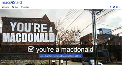 Desktop Screenshot of macdonald.com