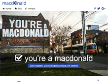 Tablet Screenshot of macdonald.com